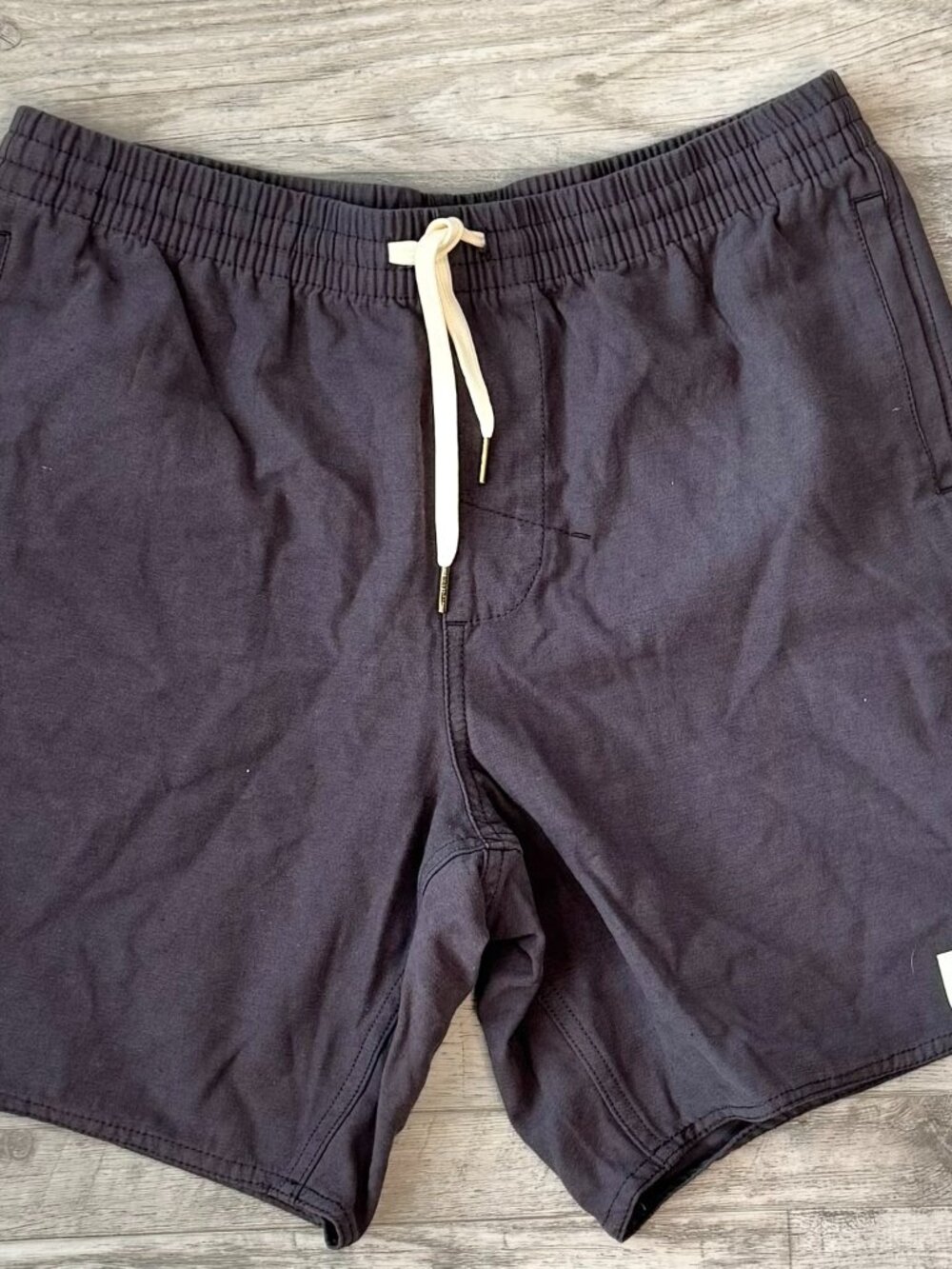 Rhythm grey mens pull on short 7" inseam drawstring size 32 O9